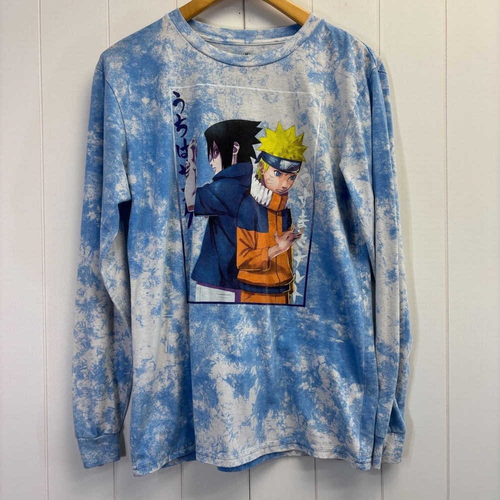Y2K Ripple Junction Naruto Shippuden Grunge Graphic Tee Men Size M Streetwear